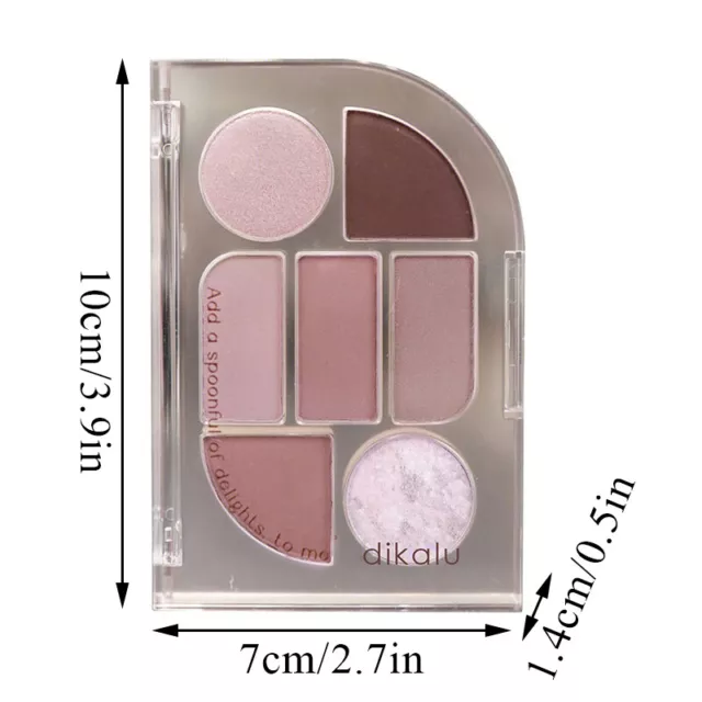 Siete Color Sombra de Ojos Placa Leche Té Mate Paleta Maquillaje Cosmét <