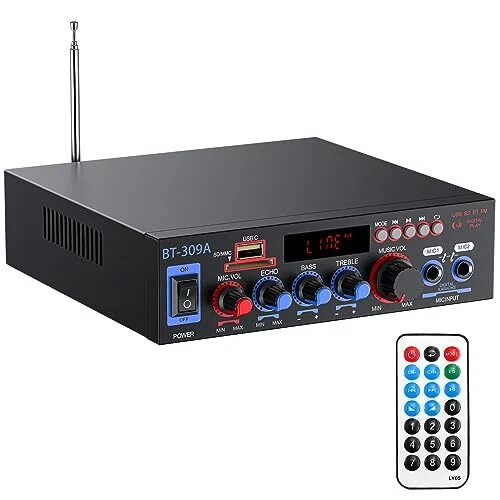 PROZOR 800W Amplificateur Audio Stéréo Numérique HiFi Amplificateur 12V / 220...