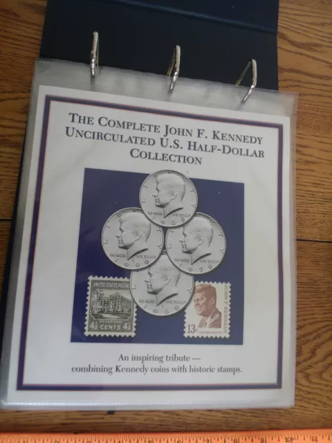 PCS John F. Kennedy Uncirculated U.S. Half-Dollar Collection 20 COINS 10 Stamps