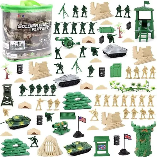 100PCS Plastic Military Toy Model Army Men Toys Soldier Model  Children Boy