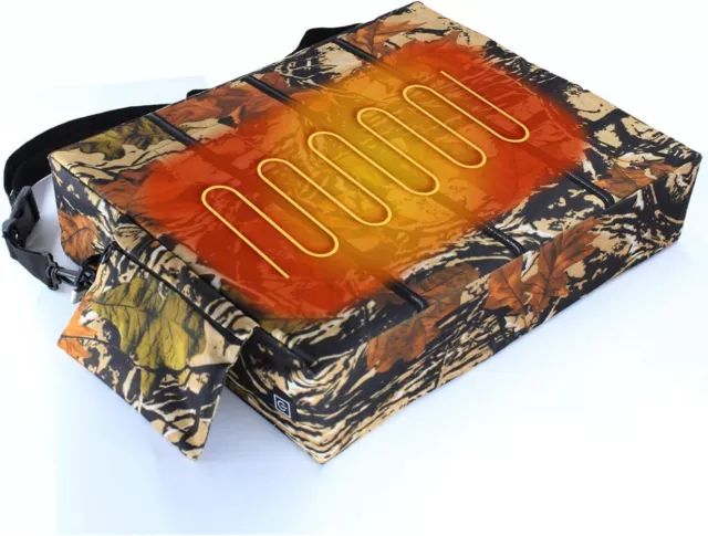 DUKUSEEK Heated Hunting Seat Cushion, Waterproof Outdoor Cushion with  Battery