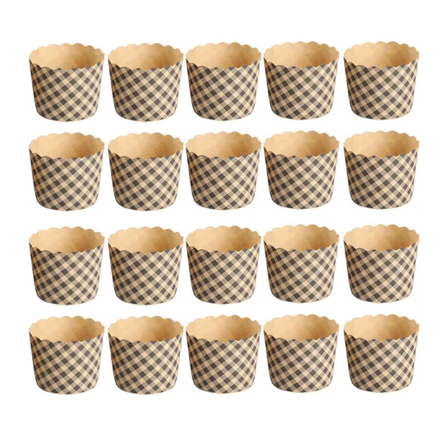 100 piezas Vaso Muffin Papel Estuche Muffin Soporte Para Moldes De Pudín