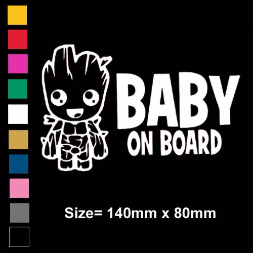 Baby an Bord Nut Auto Kind Kinder Fenster Stoßstange Aufkleber Vinyl Aufkleber Neuheit