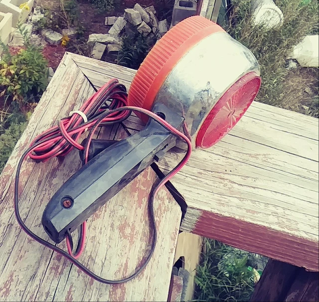 😍60s boat  flood light Antique  Nice 😁🐟😎🌎