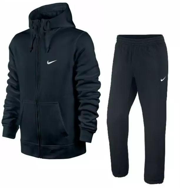 Nike Air Mens Club Tracksuit Fleece Hoodie Joggers Sweatpants Hoody Bottom Navy