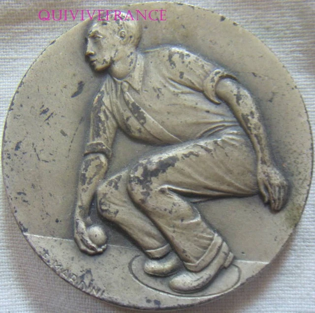 MÉDAILLE PETANQUE DIAMÈTRE 50 mm Signée FRAISSE EUR 35,00 - FR