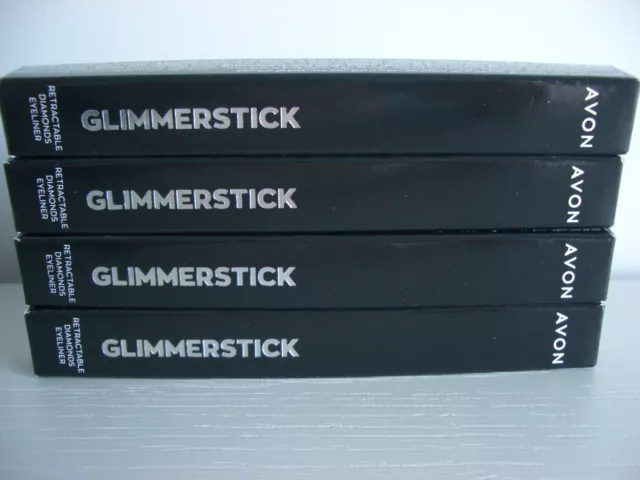 Avon Glimmerstick Retractable Diamonds Eyeliner 'Bewitching Red' - Job Lot x 4