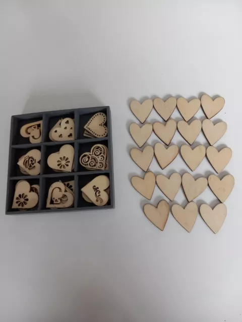 Small Wooden Hearts