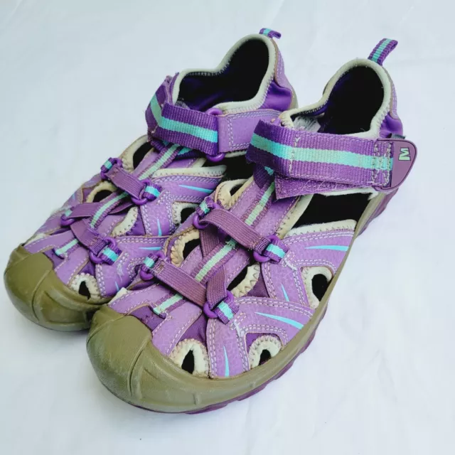 Merrell Girl's Purple / Blue Waterproof Hydro Hiker Sandal - size 4 M