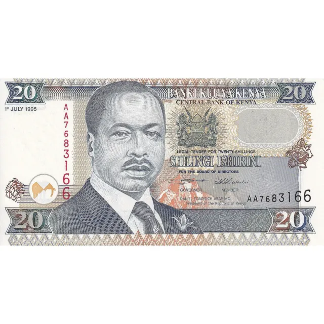 [#195781] Kenya, 20 Shillings, 1995-07-01, KM:32, NEUF