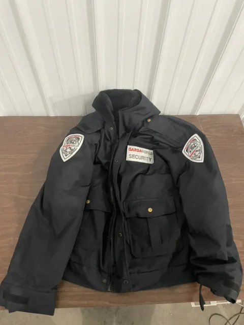 National Patrol Security Guard Uniform Jacket Windbreaker Adult Black Large