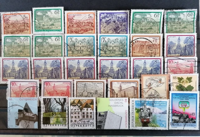 Lot Briefmarken Österreich, gestempelt