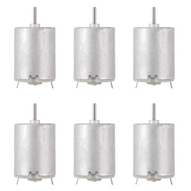 6X 8000 RPM 9V 68MA  Drehmoment Magnetisch Zylindrische  DC Motor Silber G7M3