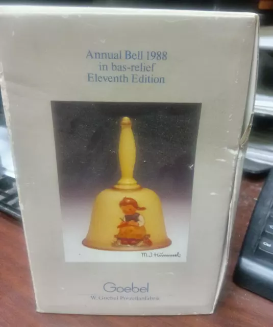 Goebel MJ Hummel Annual Bell 1988 Goebel W Germany Hand Crafted Eleventh Edition