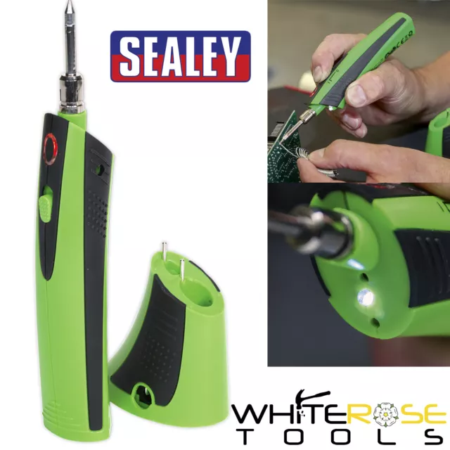 Sealey Soldering Iron Rechargeable 3.7V Li-ion Cordless 510°C Welding
