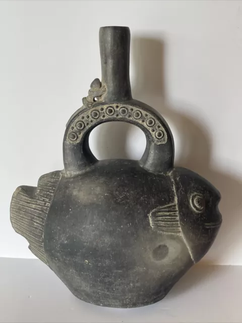 Pre Columbian Sculpture Vessel Pot Vintage Iconic Antique Old Pottery Burial