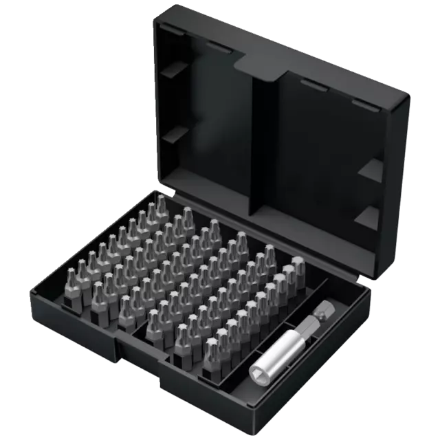 Wera Bit-Safe 61 Universal 4 Bit Set 61-teilig, Bitsatz mit Universalhalter