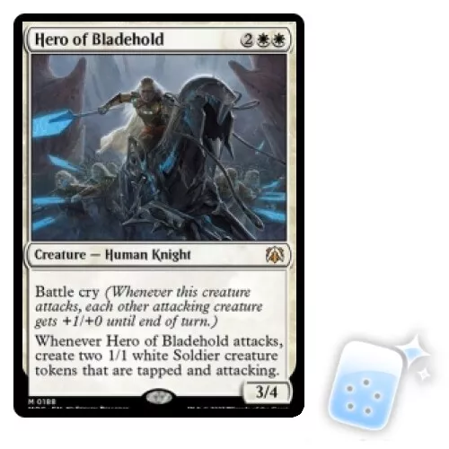 HERO OF BLADEHOLD March Of The Machine: Commander Magic MTG MINT CARD