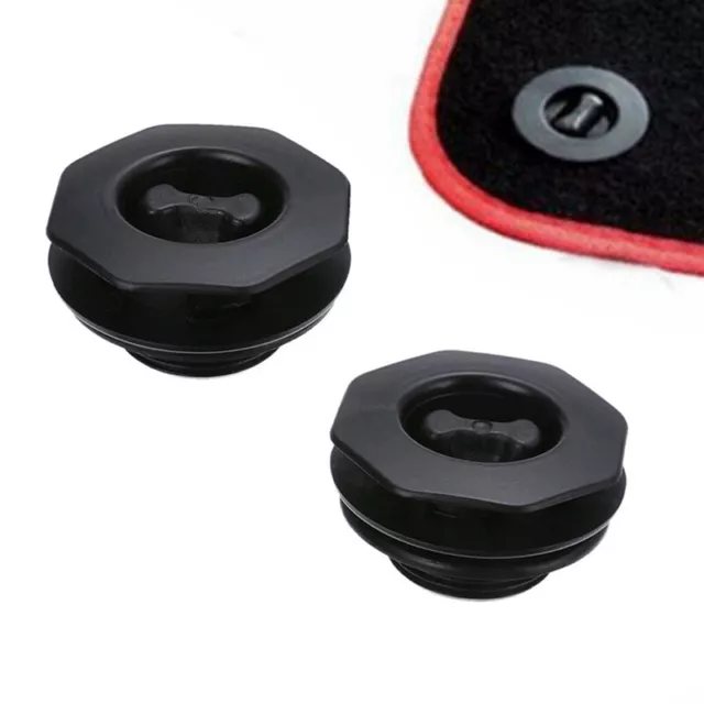 2PCS Fixing Grips Clamps Floor Holders Car Mat Carpet Clips Anti Slip Knob  S'DB