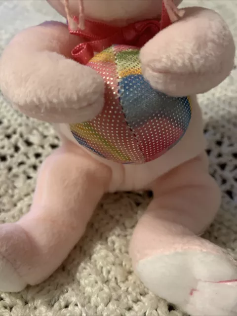 Ty Beanie Baby Eggerton the Pink Bunny Easter 3