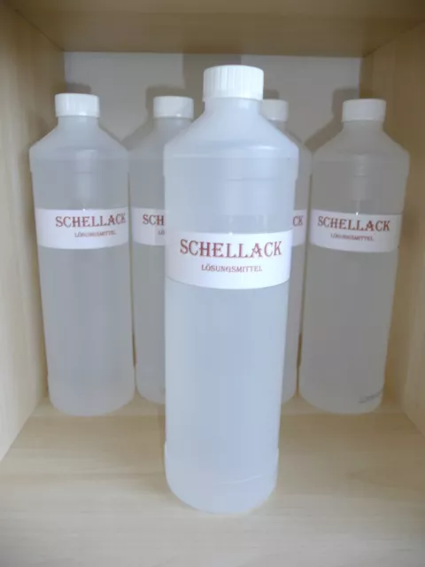 1Liter Schellack Lösungsmittel Verdünner Politur Alkohol Spiritus Polierspiritu+