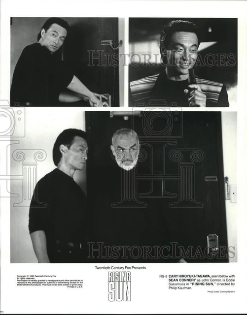 1993 Press Photo Cary Hiroyuki-Tagawa and Sean Connery stars in "Rising Sun"