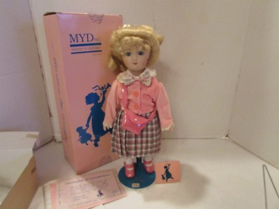 Marian Yu Designs Porcelain Doll Winnifred 14.5" Coa Ltd Ed Boxed