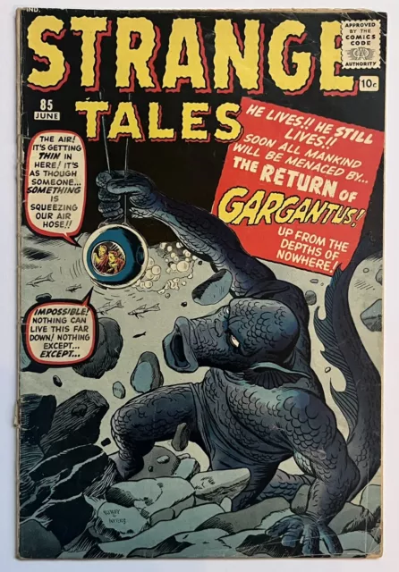 SA Silver Age Strange Tales #85 (June, 1961) Vista/Marvel Pubs. Jack Kirby!!!