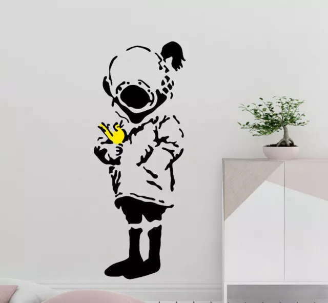 Banksy Diver Child - Sticker Vinyl Decal Graffiti Design Home Wall Art