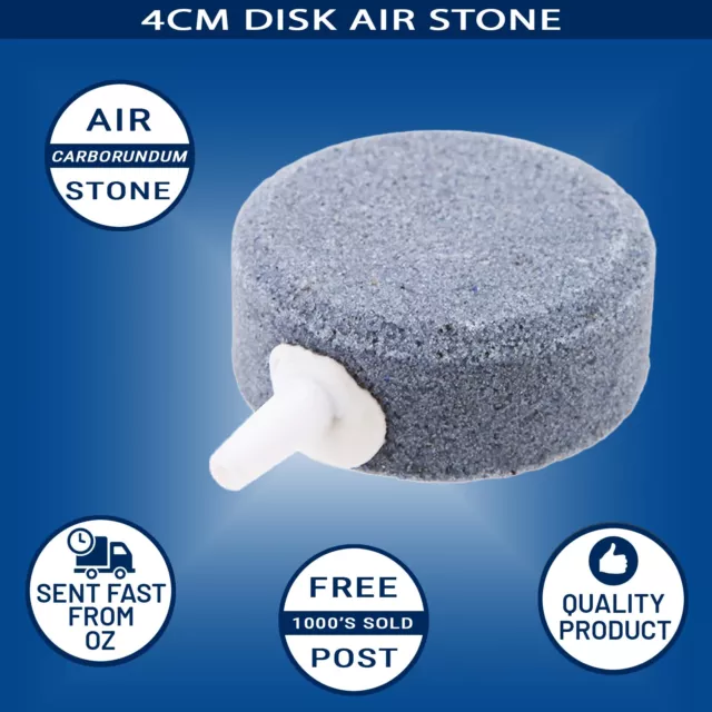 4cm Disk Air Stone Grey Bubble Airstone For Aquarium Fish Tank Pond Pump