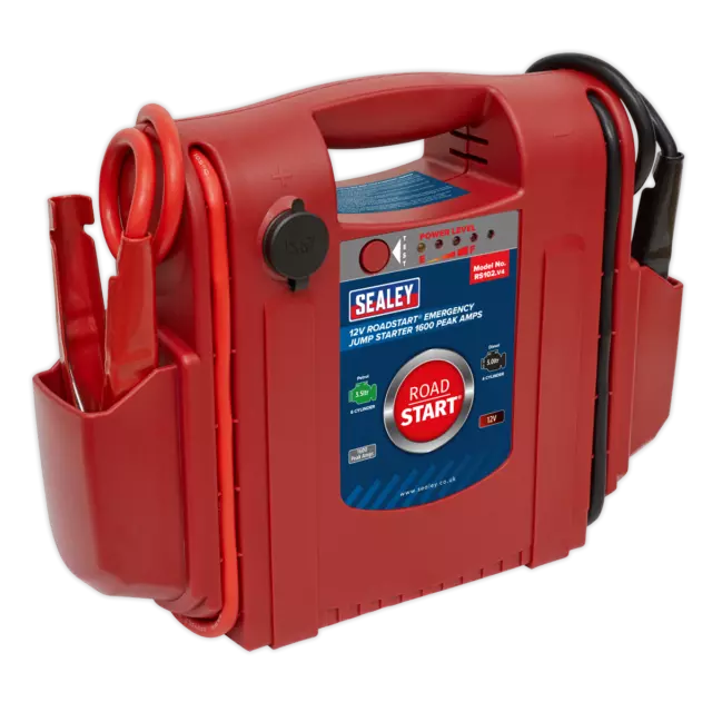 RoadStart® Emergency Jump Starter 12V 1600 Peak Amps   SealeyRS102