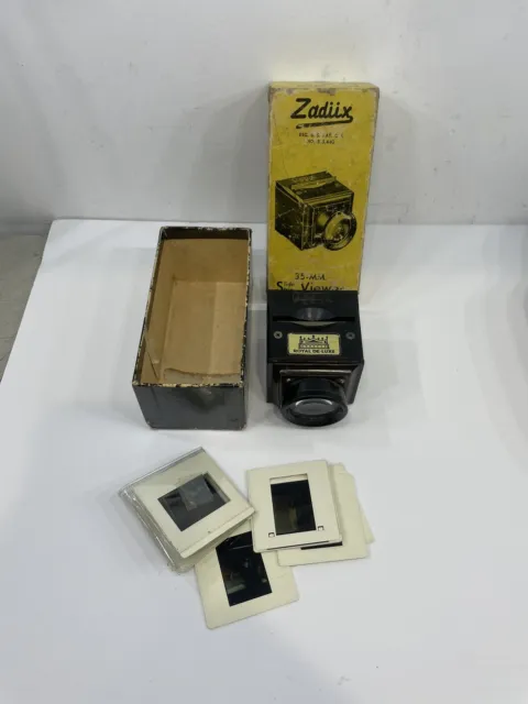 Vintage Zadiix 35MM Slide Strip Viewer Original Box