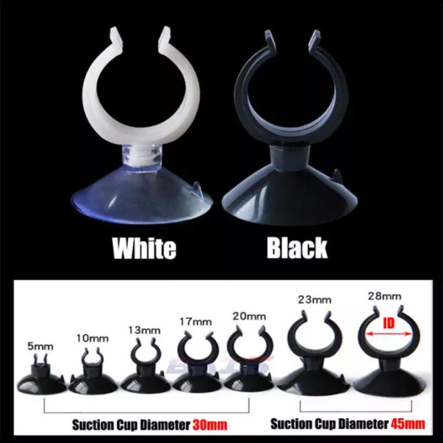 Aquarium Fish Tank Suction Cup Suckers Clips Air Line Pump Tubing Plastic 5-28mm