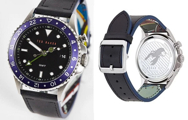 smart watch gift Gents smart looking Round Leather Strap Watch RRP £220