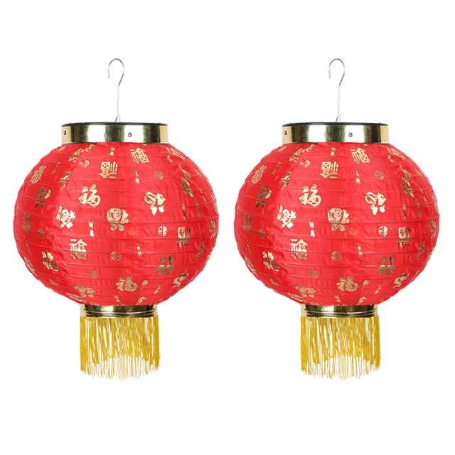 Bendición impermeable, 25,4 cm, borda china, linternas, decoración festival