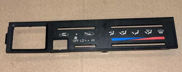 1989-1995 TOYOTA PICKUP 4RUNNER Heater AC Climate Face Plate Display Bezel OEM