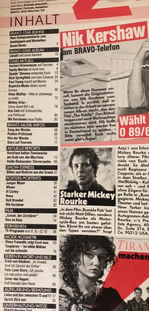Bravo 41 / 4.10.1984 Nena / Ace Cats / Depeche Mode / Grönemeyer / Wham (C1108) 2