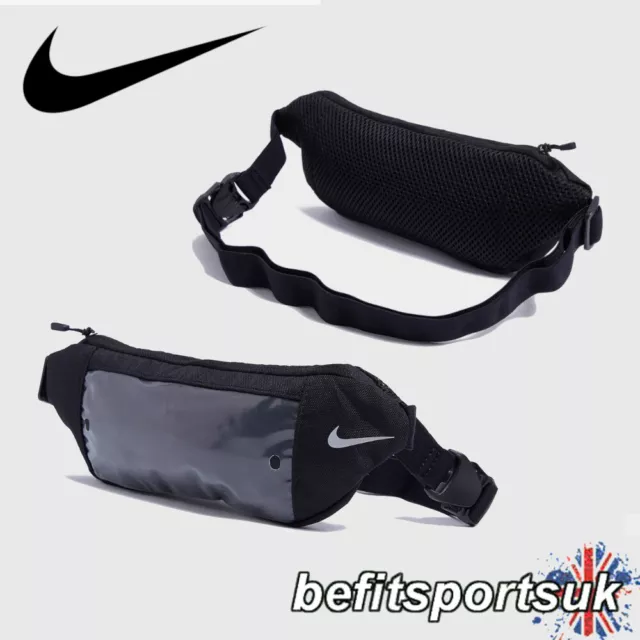 Nike Running Phone Belt Waistpack Bum Bag Touch Screen Casual Pouch Black