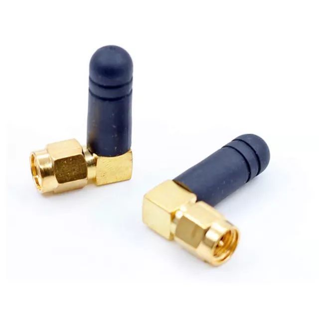 2PCS Mini Rubber 3dBi 2.4ghz WIFI Antenna SMA Male Router Bluetooth Antenna + xb