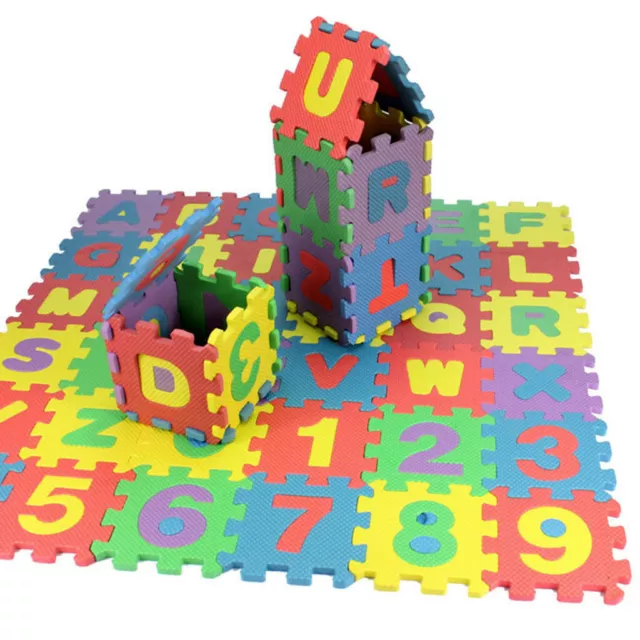 36Pcs Baby Child Number Alphabet Puzzle Foam Maths Educational Toy Gift .