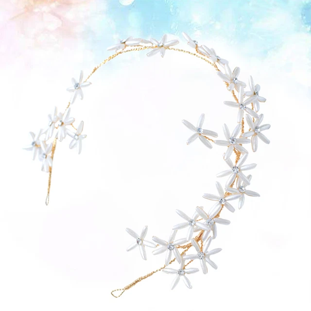 Diadème Couronne Fleur Strass Pour Fille - Mariage, Anniversaire, Bal, Décoration Cheveux élégante - 13