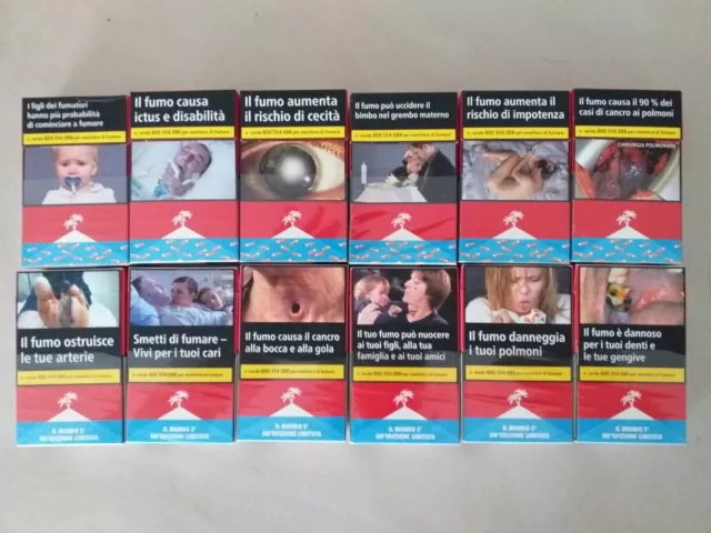 Pacchetto Marlboro 12 Pacchetti Il Mondo E' Un Edizione Limitata Vuoti Perfetti