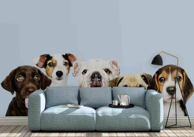 3D Animal Cute Dog Wallpaper Wall Murals Removable Wallpaper 512