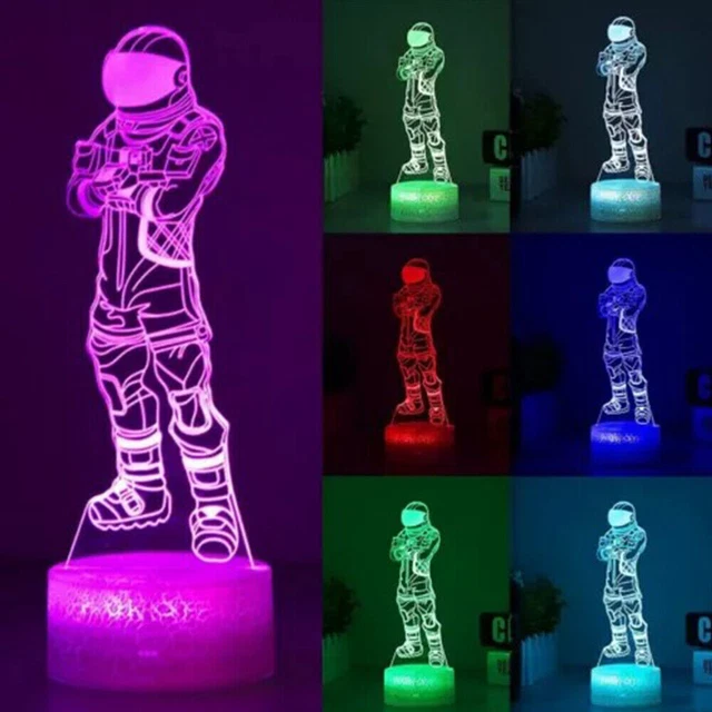 VOYAGER FORTNITE 3D LED Lamp 16 Colour Change Night Light Room Table