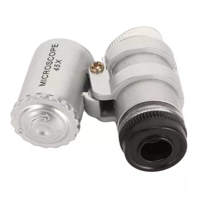 Mini microscope optique de poche zoom x60 loupe portable compacte