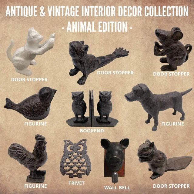 Comfy Hour Antique and Vintage Animal Collection Cast Iron Door Stopper - Cat 2