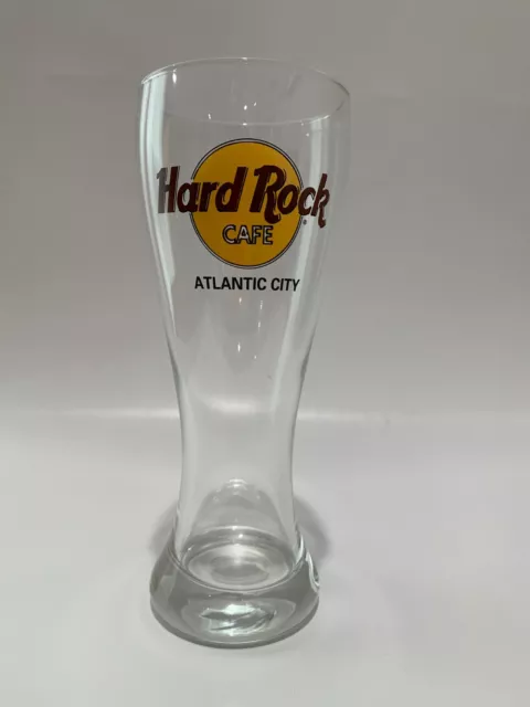 Hard Rock Cafe Pilsner Beer Glass Atlantic City