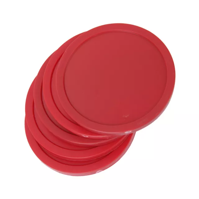 1 Satz 4Pcs Red Air Hockey Goalies Table Pucks 83mm GROßE Filzschieberschlägel 2