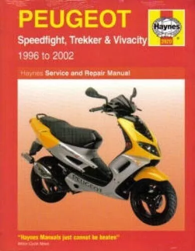 haynes service and repair manual peugeot speedfight, trekker & vivqcity 96-05 BX