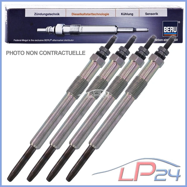 Jeu De 4 Bougies De Préchauffage Bosch 0250201050 - Pour Renault 19 1.9D / 1.9 TD